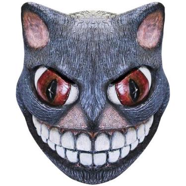Imagem de Máscara Cheshire Cat Latex Headgear, fantasia de cosplay para festa - 