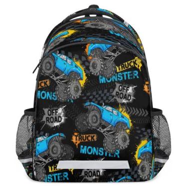 Imagem de Mochila Bardic Grunge Monster Truck Car Waterproof College