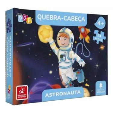 Imagem de Brinquedo Quebra Cabeça Astronauta 24 Peças - Brincadeira de Criança