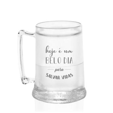 Imagem de Caneca Gel 400Ml Acrílico Personalizada - Salvar Vidas