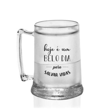 Imagem de Caneca Gel 400Ml Acrílico Personalizada - Salvar Vidas