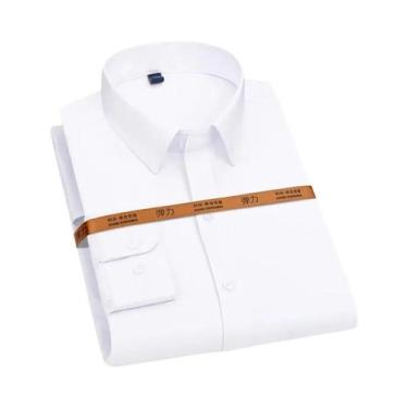 Imagem de Camisa Social Masculina Slim Fit De Manga Longa, Resistente a Rugas, F