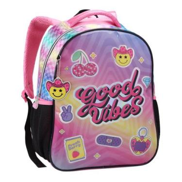 Imagem de Mochila Infantil Fem Sortida Good Vibes Mi43240 - Seanite, UNICA