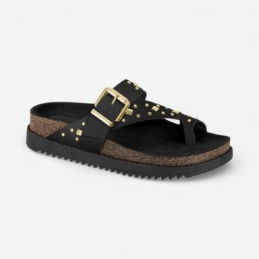 Imagem de Tamanco Papete Moleca Napa Preto, Preto, 38