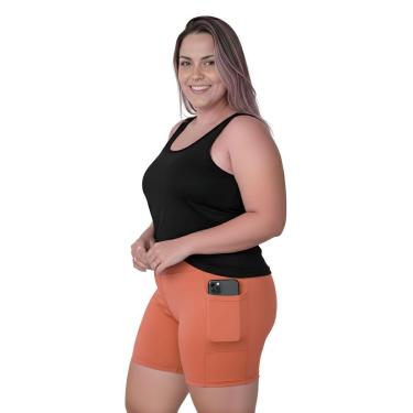 Imagem de Bermuda Fitness Com Bolsos Laterais Plus Size-Feminino