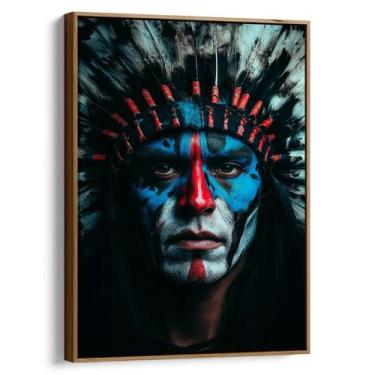 Imagem de Quadro decorativo Indio - Mioquadros, 120x80 cm, Tabaco