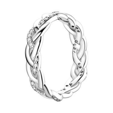 Imagem de Anel De Prata 925 Com Zircônia Para Mulheres, Design Original, Joia De