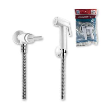 Imagem de Ducha Higiênica Lorenzetti F31 Com Registro Branca Ou Preto Cromado 1,