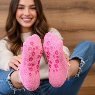 Imagem de Meia Feminina Térmica Solado Antiderrapante - Modelo Sapatilha Soft Fe