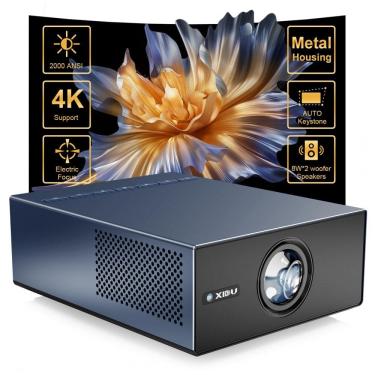 Imagem de Projetor Portátil XIDU Naval 2000 ANSI 1080P Foco Elétrico Keystone Auto S31 105V