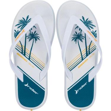 Imagem de Chinelo De Dedo Rider R1 Style Summer Vibes Masculino, Branco, 42