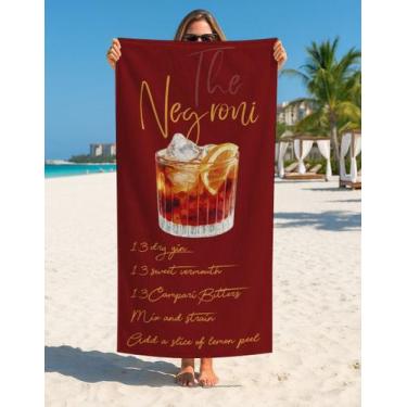 Imagem de Toalha De Banho Praia Estampada Drinks Verão Bar E Diversão - Use Thuc