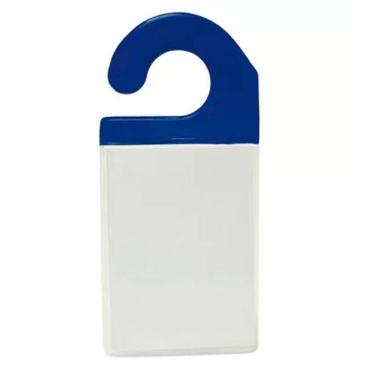 Imagem de Crachá plástico para veículo azul com 10 unidades 258 Plast Park