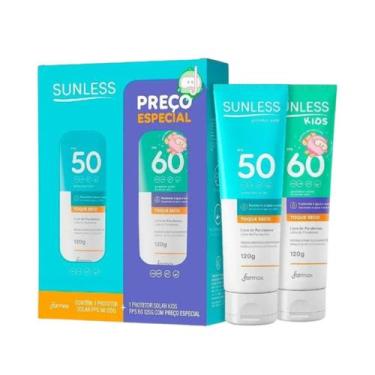 Imagem de Kit Sunless Protetor FPS50 Adulto 120g + Kids FPS60 120g - FARMAX