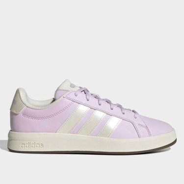 Imagem de Tênis Adidas Grand Court Base 3.0 Feminino, Roxo, 39