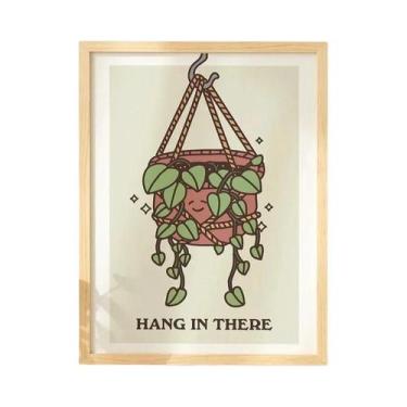 Imagem de Arte De Parede Em Tela Com Folhas Botânicas Verdes, Plantas De Interio