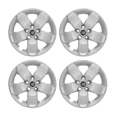 Imagem de Jogo Calota aro 16 Fiat Toro 2017 2018 2019 2020 prata - GRID