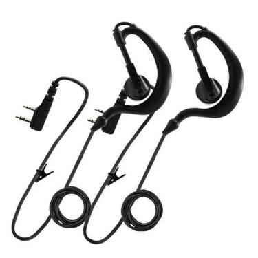 Imagem de Kit 2 Fone Ouvido Baofeng Para Rádio Comunicador UV6R Uv5r - Lellis Ro