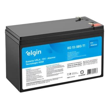 Imagem de Bateria Elgin Nobreak Alarmes Cerca Elétrica 12v 7ah Selada - Congratu