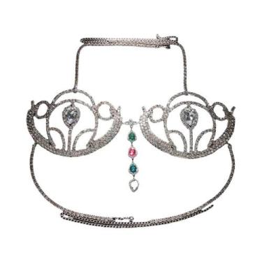 Imagem de Top De Biquíni Feminino Com Strass Sexy, Joia De Lingerie Para Praia, 