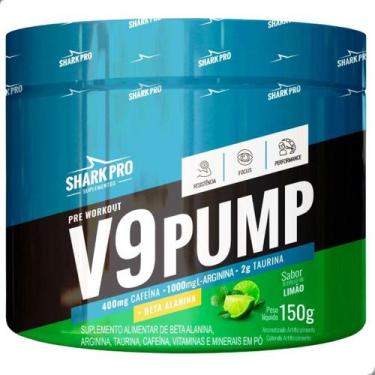 Imagem de Pre Workout V9 Pump Energy 150g Shark Pro, Limão