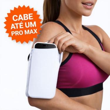 Imagem de Braçadeira Celular Corrida Academia Esportiva Ajustável Universal Port