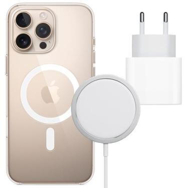 Imagem de Fonte 20W Turbo Tipo C com Capa Magnética e Carregador Inducão para iP