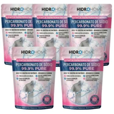 Imagem de Percabonato de sodio 100% kit 5kg alvejante tira manchas - HIDRO HOME
