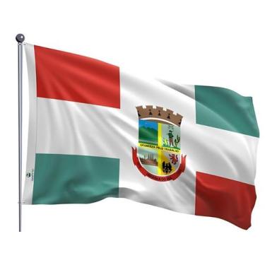 Imagem de Bandeira do Município de Jaraguá do Sul Uma Face Estampada Tamanho 90x