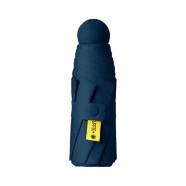 Imagem de Guarda-chuva Mini Dobrável UV, Proteção Dupla Para Sol E Chuva, Acessó