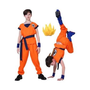 Imagem de Fantasia De Cosplay Son Goku Krillin Para Adultos E Crianças, Conjunto