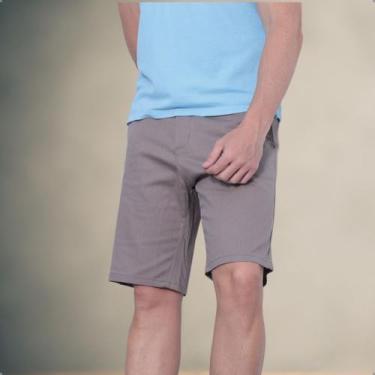 Imagem de Bermuda Alfaiataria Sarja Masculino Social Slim Com Elastano - Dixon J