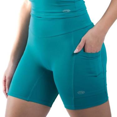 Imagem de Shorts Feminino Corrida My Fitness Petroleo  Marcio May Sports, G, Ver