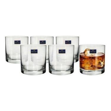 Imagem de Jogo 6 Copos De Cristal Para Whisky Bohemia 320ml Cor Transparente