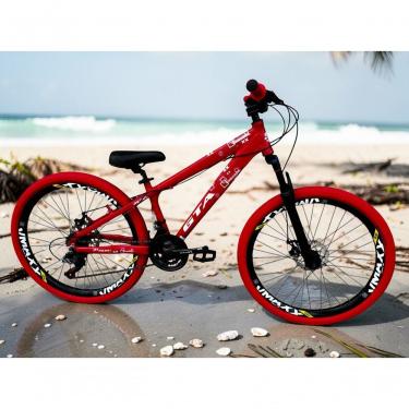 Imagem de Bicicleta 26 Gta Rebel Freeride Dh Cor Laranja 21v Freio A Disco Aros Vmaxx Pneu Flame...