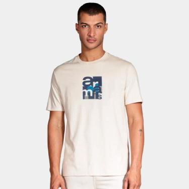 Imagem de Camiseta Aramis Geometric Pr26 Off White Masculino, M