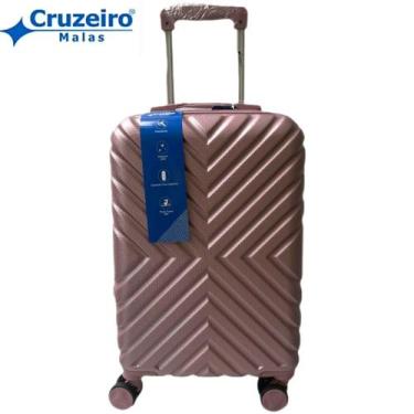 Imagem de Mala Pequena de Bordo CRUZEIRO Capacidade 10kg Expansiva Giratória 360