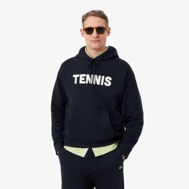 Imagem de Moletom com Estampa de Tênis - Lacoste, M, Preto