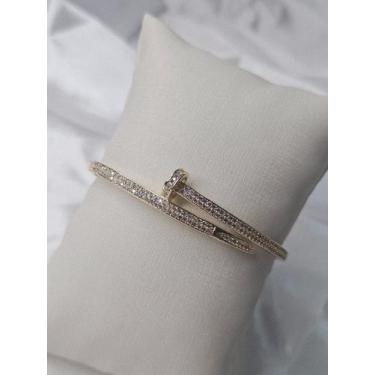 Imagem de Bracelete Zircônia Prego Grosso - Ancia Jias e Semijoias, Cor única, U