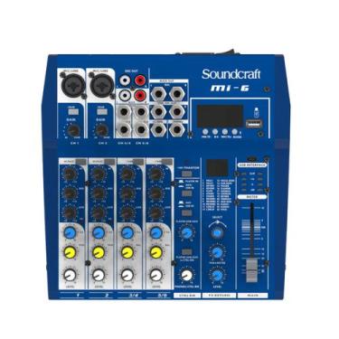 Imagem de Mesa de Som 6 Canais MI SERIES MI-6  SOUNDCRAFT