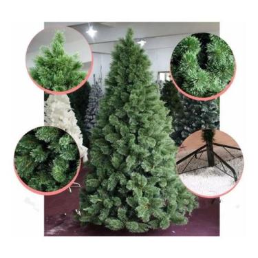 Imagem de Árvore Pinheiro De Natal Modelo Super Luxo Cor Verde Green 2,10m 566 G
