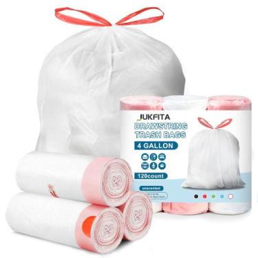 Imagem de Sacos de lixo JUKFITA Extra Strong 15L 120 unidades com cordão