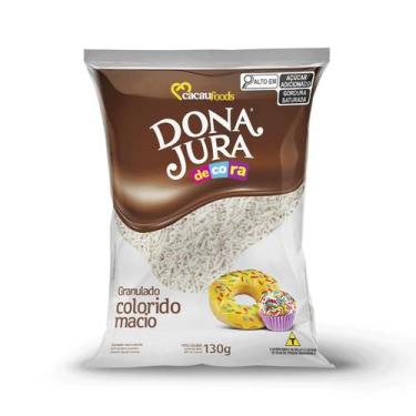 Imagem de Granulado Macio Decorativo Bolos Doces Branco 130g Dona Jura - Cacau F