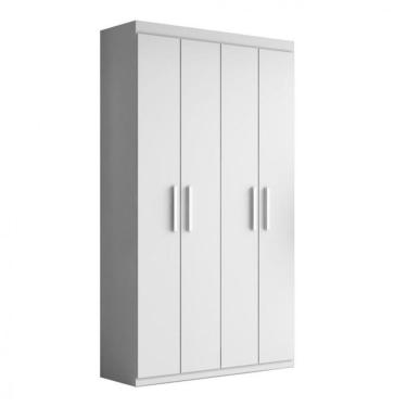 Imagem de Armário Multiuso 2000194 4 Portas 8 Prateleiras MDF-MDP 102,6cm Branco Aramóveis
