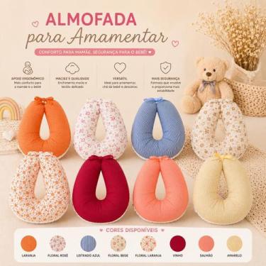 Imagem de Almofada de Amamentação Confortável para Bebê e Mamãe Apoio Ergonômico