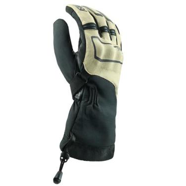 Imagem de Luva Mociclista Asw Tectonic Impermeavel Caqui Moto Longa, Preto Caqui