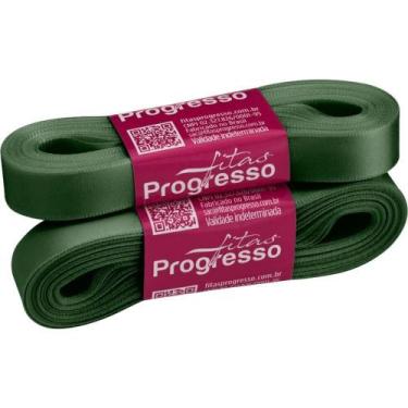 Imagem de Fita de Cetim 15MM 10M. Verde Oliva 2059 - Fitas Progresso