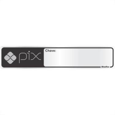 Imagem de Placa Sinalizacao Aluminio 05X25 ''Chave Pix'' 100Dn - SINALIZE