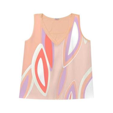 Imagem de Regata Feminina Cavada Plus Size Malha Tricot/Sephora, Rosa claro, G2