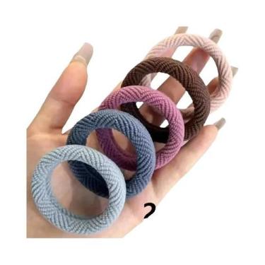 Imagem de Elásticos Grossos Para Cabelo Femininos, 20 Peças, Bandas De Rabo De C